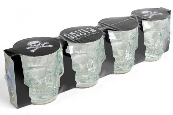 Verres à shot - tête de mort, set de 4 pièces 2 