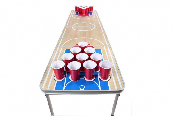Table de beer pong - Basketball - 240x60x76 cm  