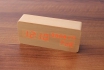 Wooden LED Wecker  - The Date 