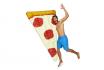 Matelas gonflable Pizza - 1.8m de long 