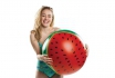 Wasserball Wassermelone - Ø mehr als 60cm 