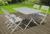 Set de salon de jardin pliable - 7 pièces, en aluminium de qualité 