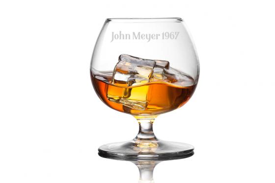 Verre à cognac - avec gravure  