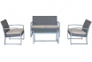 Rattan Sitzgruppe   - Tisch + 2 Stühle + Sofa 3