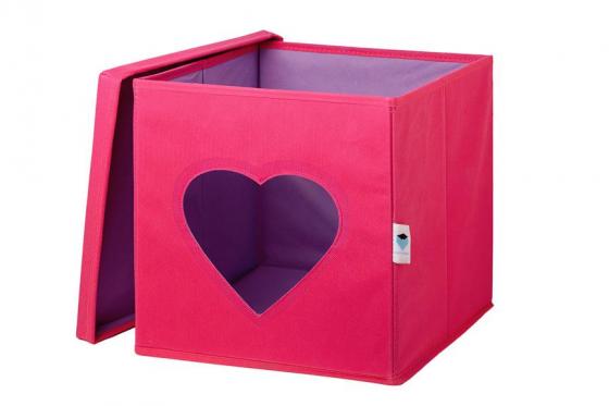 Spielkiste mit Sichtfenster - Herz  