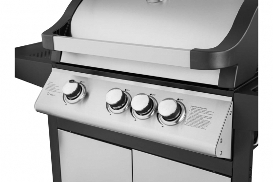 Gasgrill DELUXE - BBQ mit 3 + 1 Brennern 4 