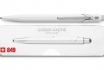 Stylo-bille Caran d'Ache - avec gravure - POPLINE blanc 1