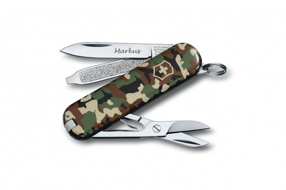 Couteau suisse Victorinox - Classic SD Camouflage - avec gravure  
