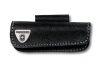 Étui-ceinture en cuir Victorinox - noir - avec gravure 1