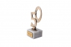 Statue mariage d'or - personnalisable 1