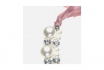 Collier Filini - Perles blanches / grises 1