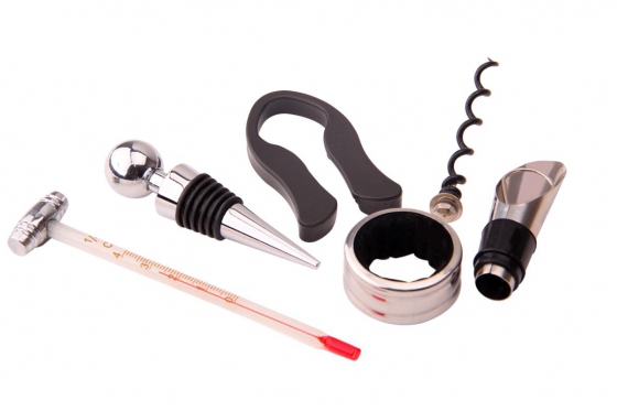 Wein Accessoire-Set - 8-teilig, personalisierbar 6 