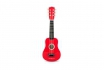 Guitare - en bois, rouge 