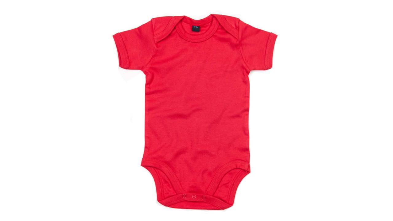Body bébé manches courtes rouge, 0 - 3 mois