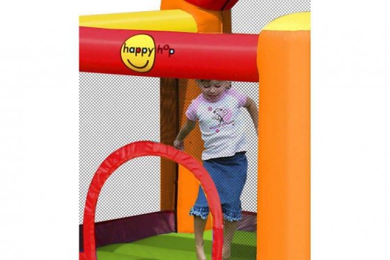 Hüpfburg mit Rutsche   - Villa Kunterbunt  1 