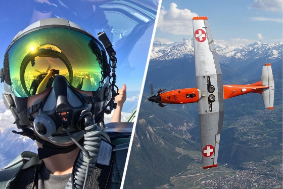 Vol en avion militaire - 30min avec un Pilatus PC-7  