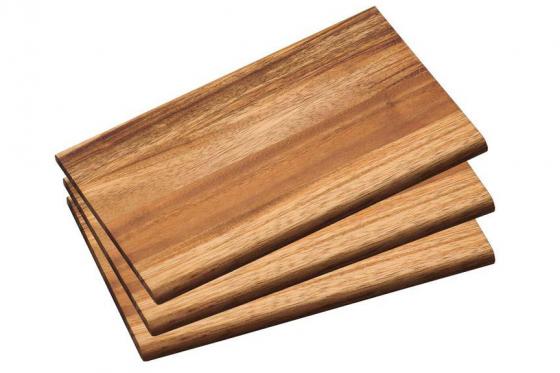 Set de planches à découper - 3 petites planches en acacia  