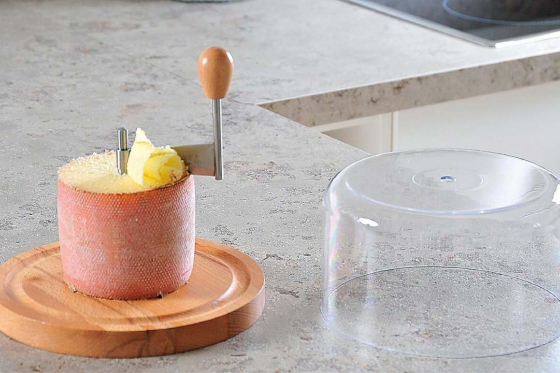 Girolle à fromage et sa cloche - pour fromage Tête De Moine  