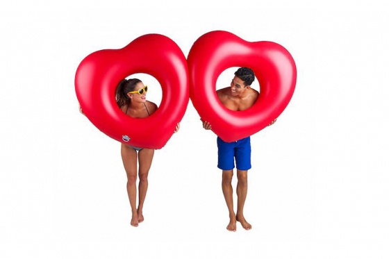 Bouée   - En forme de coeur, Ø 1.8  