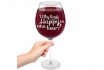 Weinglas 75cl   - Warum Glücklichsein auf eine Stunde beschränken? 1