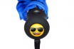 Regenschirm Blau     - Emoji mit Sonnenbrille 2