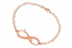 Bracelet en argent rosé Infinity - Libre choix du nom 1