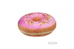 Donut Kissen  - Glasur Pink Mit Sprinkles 