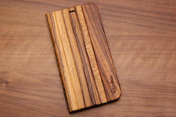 iPhone X Flip Case - Zebraholz  