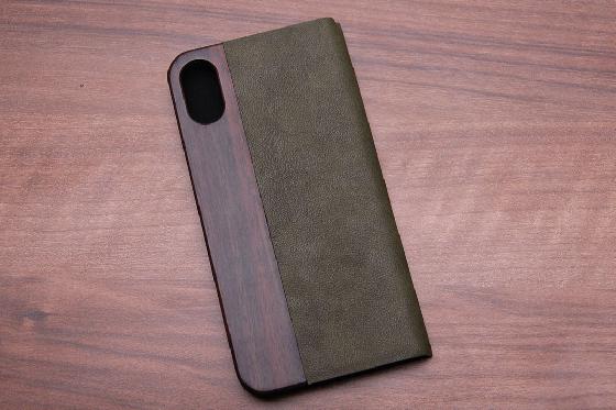 iPhone X Flip Case - Padouk Green 1 