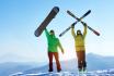 Hors-piste en neige profonde - Ski et snowboard 