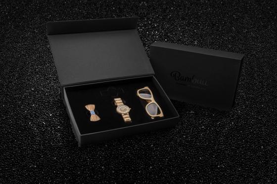 Geschenkbox Ladies Bambuu - inkl. Uhr, Sonnenbrille & Haargummi 1 