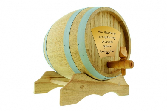 Eichen-Holzfass - 3 Liter, mit Gravur 2 