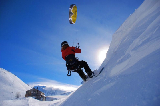 Snowkite Grundkurs - Simplon  