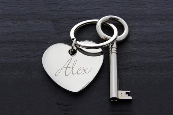 La clé du coeur - avec gravure  