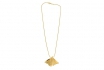 Pendentif doré Ginkgo - personnalisable 1