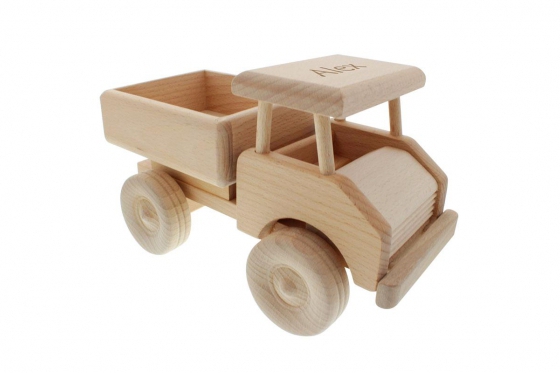 Lastwagen aus Holz - personalisierbar  