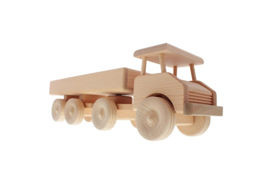 Sattelschlepper aus Holz - personalisierbar 1  Sattelschlepper aus Holz - personalisierbar 1