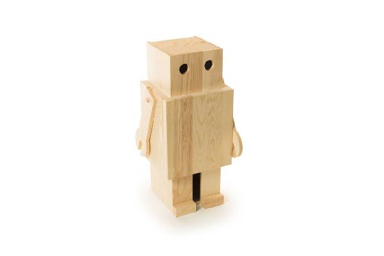 Weinbox Roboter - Robox aus Holz  