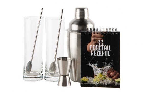 Cocktail-Box - 6-teiliges Bartender-Set  