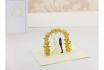 Geschenkkarte - Kirigami Arco Hochzeitspaar             1