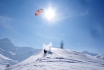 Cours privé de snowkite - Simplon 