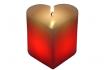 Kerze in Herzform - mit LED 