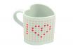 Tasse en forme de coeur - avec message « I love you » 1