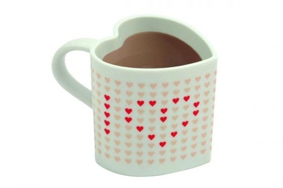 Tazza a forma di cuore - con 