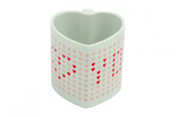 Tazza a forma di cuore - con 