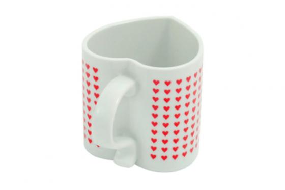 Tazza a forma di cuore - con 