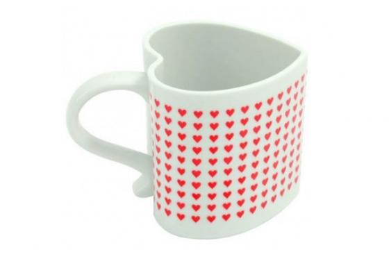 Tazza a forma di cuore - con 