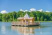 Cabane romantique sur le lac - une nuit avec spa, petit déjeuner et repas du soir 