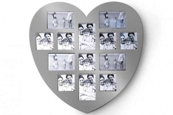 Cadre en forme de coeur - pour 13 photos  