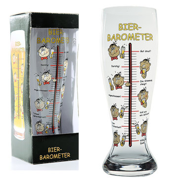 Verre à bière géant - Baromètre, 1.5 litres  
